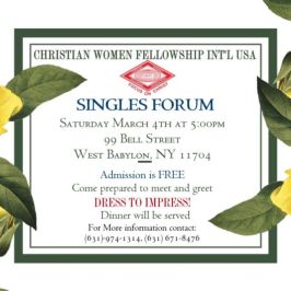 Singles Forum