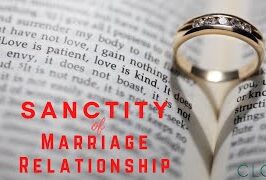THE SANCTITY OF MARRIAGE,  May 8th, 2022