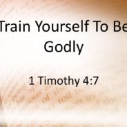 TRAIN YOURSELF TO BE GODLY, January 7th, 2024