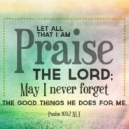PRAISING THE LORD – PART 1, JULY 13th, 2025