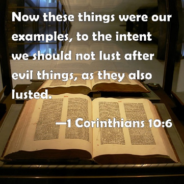WILDERNESS EXPERIENCE (1): LUSTING AFTER EVIL THINGS, AUGUST 16TH, 2026 